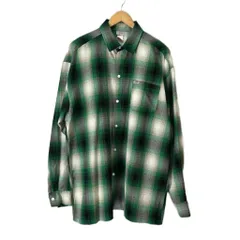 cal top キャルトップ オンブレチェックシャツ カジュアル 長袖 グリーン