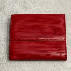 LOUIS VUITTON ルイヴィトン エピ 折り財布 コンパクトウォレット レッド 赤 M63487 PVC レザー レディース メンズ LV ロゴ ミニ財布 小銭入れ付き スナップ 人気 定番 ユニセックス 廃番 ヴィンテージ 上品