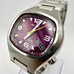 稼働品 SEIKO セイコー 7S26-5010 自動巻 デイデイト パープル文字盤 裏スケ 純正ブレス メンズ 通勤 仕事 ビジネス スーツ フォーマル お洒落 社会人 大人 ヴィンテージ レトロ プレゼント 記念日 父の日 希少 カラー 王道  A130