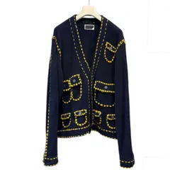 PHINGERIN フィンガリン 25AW PG1 POCKET CARDIGAN ポケットカーディガン PD-252-KN-021 XL ネイビー 15283のサムネイル