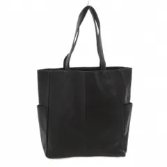 アニエスベー agnes b. トートバッグ 黒 ブラック サイドポケット スクエア型 /NL ■GY06