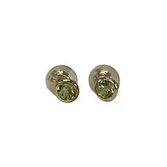 canal4℃(カナルヨンドシー) ピアス美品  - K10YG×ライトグリーン
