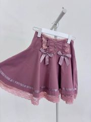 ヴィンテージ) レース リー ribbon スカート