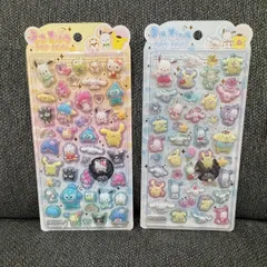 正規品 うるちゅるPOPシール サンリオキャラクターズ 2点セット ハローキティ マイメロディ クロミ シナモロール ポムポムプリン ポチャッコ キキララ ハンギョドン タキシードサム デコシール　送料無料　うるちゅる