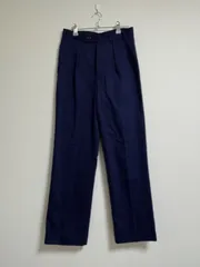 Swedish Army Utility Pants スウェーデン軍 ユーティリティ パンツ　ミリタリー　スラックス　パンツ　タック入り　ネイビーのサムネイル
