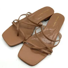 オリエンタルトラフィック トングサンダル フラット ストラップ ブランド 靴 レディース Mサイズ キャメル ORiental Traffic 【中古】