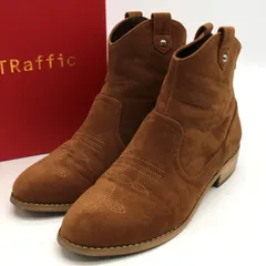 オリエンタルトラフィック ブーツ スウェード シューズ ブランド 靴 レディース Mサイズ キャメル ORiental Traffic 【中古】