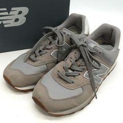 ニューバランス スニーカー ローカット 574 ML574SPU シューズ 靴 メンズ 26.5サイズ グレー NEW BALANCE 【中古】