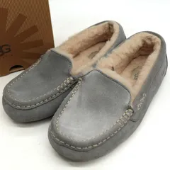 アグ モカシン ボア スウェード シューズ ブランド 靴 レディース 24サイズ グレー UGG 【中古】