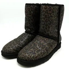 アグ ブーツ シューズ ボアブーツ ブランド アニマル柄 靴 メンズ 26サイズ ブラック×ゴールド UGG 【中古】のサムネイル