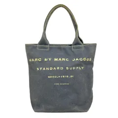 MARC BY MARC JACOBS(マークバイマークジェイコブス) トートバッグ - ブルー×白