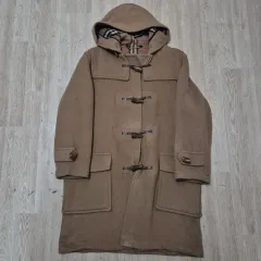 バーバリー ロンドン ノヴァチェック裏地 フード ダッフルコート L(100)