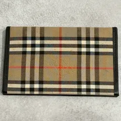 Burberry バーバリー ノバチェック システム手帳 ミニ手帳カバー バインダー PVC レザー ブラック 黒 ベージュ メンズ レディース 5穴 ロゴ 英国定番 ヴィンテージ チェック柄 ミニ 手帳 ケース カバー ユニセックス 美品 旧ロゴ 良品級