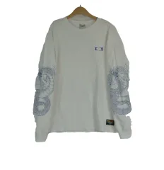 CRITIO ドラゴンプリント Tシャツ メンズ L ストリート 長袖