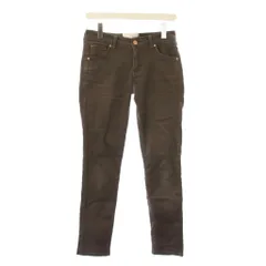 シーセブンティーン C17 C-SEVEN TEEN デニムパンツ ジーンズ スキニー W27 茶 ブラウン ジップフライ ストレッチ /BB ■ECC001