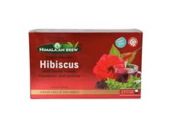 Himalayan brew Hibiscus インド産 ハイビスカス グリーンティーバッグ、1箱25袋入り