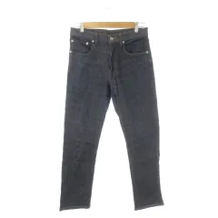 プラステ PLST デニム ジーンズ M 青 ブルー インディゴ ストレッチ 無地 /CK44 ■GY61