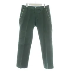 23区 オンワード樫山 ゴルフ GOLF ゴルフウェア パンツ ストレート ジップフライ ロゴ 刺繍 86 緑 グリーン /XZ ■GY61