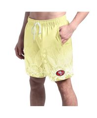 Margaritaville Men's Swimwear Shorts - Yellow San Francisco 49ers Lagoon Fiesta Swimwear