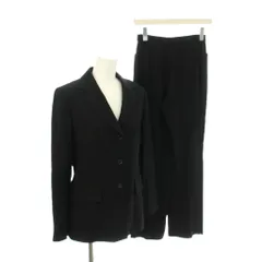 ヴァンドゥーオクトーブル  22 OCTOBRE スーツ ジャット パンツ S 黒 ブラック テーラードカラー 長袖 3つボタン /LP ■GY60