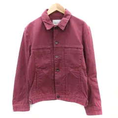 ナノユニバース nano universe ジージャン Gジャン デニムジャケット ミドル丈 S ボルドー /SM28