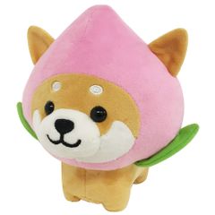 여행하는 콩 자바 마스코트 쿠션 귀여운 떡볶이 푹신푹신 개 시바개 콩 시바 치유 (모모 버전)