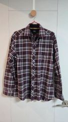 FANTOM CHECK シャツ シャツ シャツ ワイン