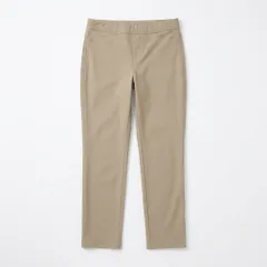 [C-10] 【訳あり】ベージュ無地カジュアルパンツ