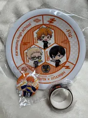 ハイキュー　くら寿司　寿司皿・缶バッジ・マスキングテープセット