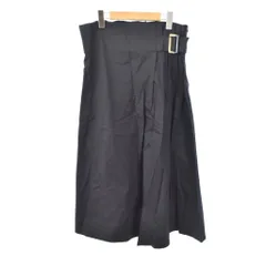 ザラ ZARA ロングスカート フレア L 黒 ブラック ■GY58