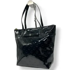 ケイトスペード トートバッグ ワンショルダー WKRU2441 A4収納可 肩掛け パテントレザー エナメル ドット柄 エンボス ブラック 黒 リボン レディース カジュアル フェミニン 通勤 通学 かわいい おしゃれ s82