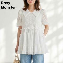 完売✨ ロージーモンスター 洗える ポワンビッグポコトップス 白