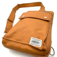 ポーター PORTER フリースタイル ボディバッグ キャメル 茶 ワンショルダーバッグ