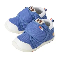 新品 [MIKIHOUSE HOT BISCUITS] [ミキハウス ホットビスケッツ] セカンドベビーシューズ 男の子 女の子 ベビー キッズ 子供服 ブルー 14.5cm 70-9325-143