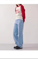 ロンロン ドット パータン デニムパンツ 未使用 レディース Sサイズ 6c17