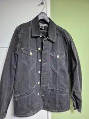 リーバイス エンジニアドジーンズ ボーンパッチ ブラックデニム ジャケット サイズ 95