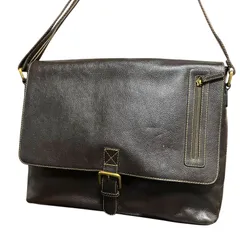 【MY0520】メッセンジャーバッグ ショルダーバッグ レザー ブラウン メンズ ビジネスバッグ 肩掛け 斜め掛け カジュアル 鞄 通勤 通学