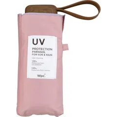Wpc. 日傘 遮光インサイドカラーtiny ピンク 折りたたみ傘 50cm レディース 晴雨兼用 遮光 UVカット 100% コンパクト 小さい スクエアタイプ 小さいバッグにも収納しやすい 持ち運びに便利 通勤 通学 おしゃれ 可愛い 女性 801-119