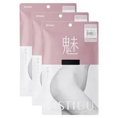 [アツギ] ASTIGU（アスティーグ）【魅】 ストッキング 切替えなし ＜3足セット＞