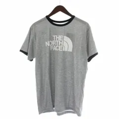 ザノースフェイス THE NORTH FACE タグ付き Tシャツ L グレー ロゴプリント/GP ■ECD001