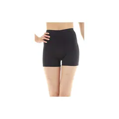 [fact factory] ファクト ファクトリー レギンス 1分丈 綿混 国産 日本製 スパッツ レディース (JM-L, ブラック)