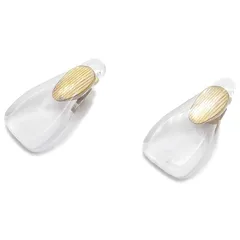 力学 鼻 パット 箱蝶タイプ メガネ 眼鏡 ズレ防止 ハード パッド パーツ セット 日本製 (ゴールド)