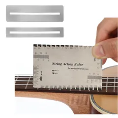 弦楽器 ベース メンテナンスツール ベース弦 指板研ぎリペアツール 指板保護 弦高測定ツール 弦高定規 3本セット ギター 弦高ゲージ