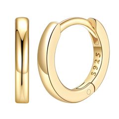 【新品】 [Silvora] ピアス メンズ つけっぱなし フープピアス レディース ゴールド リングピアス k18金 小さい 内径8mm 20G シンプル アクセサリー 0