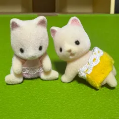 オールド)廃盤)シルバニア シルクキャット 双子