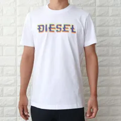 ディーゼル Tシャツ メンズ ホワイト 白 DIESEL グラフィック ロゴ T-DIEGOR-K52 A06508 0GRAI
