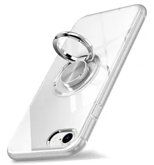 SE3 ケース iPhone SE2 用 ケース リング付き iPhone OURJOY スマホケース iPhone SE 第3/2世代 iPhone 8 対応 アイフォンSE3 透明 TPU ストラップホール付き 耐衝撃 スタンド機能 車載ホルダー対応 一体