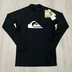QUIKSILVER Mサイズ　メンズ長袖ラッシュガード　黒