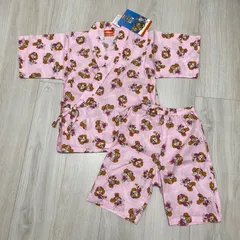 120cm パウパトロール　スカイ　甚平　夏祭り　縁日　女の子　ピンク　総柄