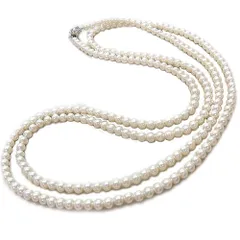 [あなたと私の宝石箱] パールネックレス ロング160cm超ロングタイプ (7mm / 160cm)